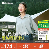 蕉下（beneunder）防晒衣女春夏UPF50+冰丝经典披肩款AL11824远山灰L