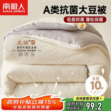 南极人A类抗菌10%大豆纤维被子被芯 单人加厚秋冬被空调被 5斤150*200cm