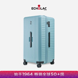 爱可乐（Echolac）超大容量拉杆箱方形旅行箱TSA密码锁箱行李箱PC183K蓝色26吋