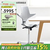 FLOKK HAG 骑马椅电脑椅人体工学椅办公椅椅子 久坐 舒服 迷雾灰小号