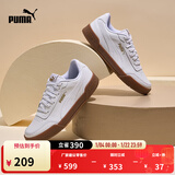彪马（PUMA）经典复古透气小白鞋男女简约百搭休闲板鞋CARACAL 369863 白-金色-06 40.5 【尺码偏小】