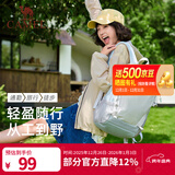 骆驼（CAMEL）【雪糕包】双肩包大容量背包旅行包轻量书包女大学生户外登山包 【冰川蓝-19L】透气背负,A1S3B5110A 大容量，轻量透气
