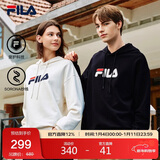 FILA斐乐官方情侣款连帽卫衣2025秋季休闲宽松针织长袖上衣