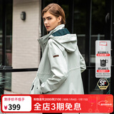 思凯乐（SCALER）户外三合一冲锋衣男女防风防雨加绒加厚保暖可拆卸徒步登山服外套 【基础款】砾石灰-女 S