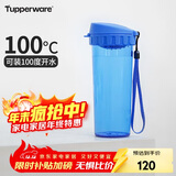 特百惠（Tupperware）茶韵500ML塑料杯男女士学生夏季运动水杯子户外便携大容量 纯净蓝