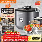 苏泊尔（SUPOR）IH鲜呼吸猛火电压力锅5L高压112kPa电饭煲高压锅4-6人家用316L球釜SY-50HC8015Q