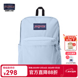 JANSPORT杰斯伯书包轻便双肩包男女旅行包简约背包电脑包学生校园 4QUE7G7雾霾蓝-隔层+侧袋