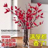 花翁水培鲜枝鲜花干枝花卉植物盆栽 红梅鲜枝【70-80cm20枝】源头直发