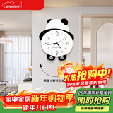 猫九酱熊猫钟表挂钟客厅装饰卡通简约大气可爱造型挂墙创意时钟
