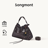 Songmont山下有松百纳托特包大容量垃圾袋通勤流浪包【新年礼物】 黑檀色+烦尽牌包挂小号 预售15天