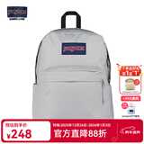 JANSPORT杰斯伯双肩包女学生旅行包26L旅行轻便透气书包男背包 4QUTDH7雾凇-侧边袋