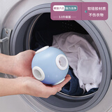 QUEENJOY滚筒洗衣机过滤袋除毛器滤毛神器洗衣球去污防缠绕吸附脏东西 蓝色【一个装】