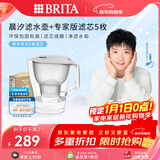 碧然德（BRITA）过滤净水器 家用滤水壶 Kalea 晨汐系列XL  3.5L（灰）+专家版滤芯5枚 环保加固包装