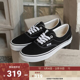 VANS范斯官方 经典款Era黑色经典街头风男鞋女鞋帆布鞋 黑色 34.5