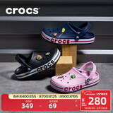 卡骆驰（CROCS）洞洞鞋贝雅卡骆班轻便耐磨一脚蹬休闲鞋|205089 黑色/白色-066 44 (280mm)