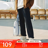 安踏加绒保暖运动裤男士卫裤冬季针织户外跑步长裤休闲裤束脚收口