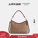 蔻驰（COACH）奥莱女士女包经典标志LAUREL 31号流浪包单肩包斜挎包腋下包礼物 IM/棕黄色/棕色