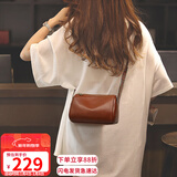 YUYULA牛皮包包女包斜挎包品牌洋气迷你单肩小包生日新年礼物送女生女友