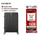 新秀丽（Samsonite）行李箱25英寸拉杆箱竖条纹大容量旅行箱包托运密码箱黑色GU9