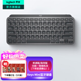 罗技（Logitech）大师系列MX Keys Mini无线蓝牙键盘充电办公ipad键盘Mac 薄膜迷你妙控键盘智能背光type-c双模跨屏 石墨黑