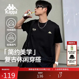 卡帕（Kappa）背靠背运动男士t恤短袖2025新款纯棉夏季跑步上衣女款K0D32TD21V