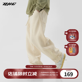 BJHG【一条过冬】不计后果冬灯芯绒加厚直筒休闲裤男潮宽松加绒阔腿裤 浅小麦 XL (140-160斤）