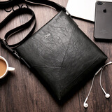 COW男包单肩包男士商务休闲单肩斜挎胸包背包手提包8610单肩包 竖款