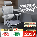 Ergonor保友金豪b雄鹰 人体工学椅 电脑椅 电竞椅办公椅子可躺老板椅 【金豪b雄鹰】银白(云感科技座垫)