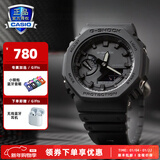 卡西欧（CASIO） 男表黑武士G-SHOCK运动手表小钢炮黑金防水时尚石英腕表送男友 GA-2100-1A1PR