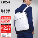乐上（LEXON）双肩包14英寸笔记本电脑包书包泰维克纸环保旅行包时尚背包白色