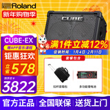 罗兰（Roland）音箱音响CUBE STREET EX吉他弹唱户外直播内录便携路演舞台演出 EX音箱+多功能锂电池+拉杆音箱包