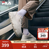 斐乐（FILA）官方女鞋ROCK岩石鞋帆布鞋杨幂同款夏新款时尚休闲鞋 泡沫白-WG 37.5