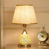 优丽美家 卧室台灯床头灯调光装饰灯欧式田园小台灯创意结婚房床头柜台灯 孔雀开屏（小号） 按键款(可亮度调节)