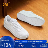 361°运动男鞋秋冬季学生复古厚底增高小白休闲板鞋子男672426615-1