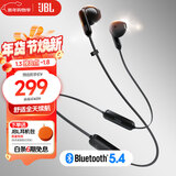 JBL TUNE 235BT 半入耳式蓝牙耳机 颈挂式耳机 防水设计 免提通话 适用苹果小米 新年礼物 推荐 黑色