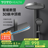TOTOHEALTH淋浴花洒套装3D按摩钢琴恒温花洒全套增压自洁沐浴器精铜淋雨器 TBW9冷热版 3D脉冲按摩 枪灰色 （官方出品）