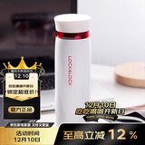 乐扣乐扣（LOCK&LOCK）不锈钢保温杯情侣学生水杯菲特旋转盖轻量杯450ml白红 LHC4131WR