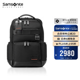 新秀丽（Samsonite）电脑包总裁包男士双肩包高端商务黑色HO0*09018