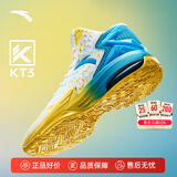 安踏KT3 Team篮球鞋男汤普森秋冬季中帮透气防滑减震学生实战运动鞋子 【KT3 TEAM】安踏白/氯蓝-1 41 (255mm)