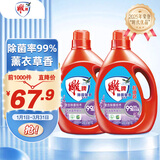 雕牌 除菌馨香洗衣液 薰衣草香 3.5kg*2瓶 除菌率99%(新老包装随机发