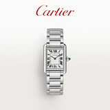 CARTIER卡地亚坦克系列手表瑞士正品长方形女士石英表男士情侣表男表女表 29.5*22mm钢带款