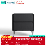 林氏家居现代创意卧室双抽屉网红百搭简易床边收纳柜储物柜小巧床头柜OI1B 【五金脚|黑色】TD129-D床头柜