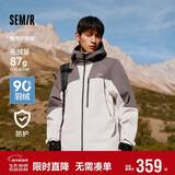 森马（Semir）地理系列羽绒服冬90绒子防风三防两件套三合一101724113203