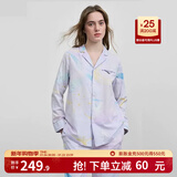 嫚熙（EMXEE）月子服孕妇睡衣产后家居服哺乳衣春秋季纱罗喂奶夏天 星月时空【哺乳吊带三件套】 M【Noble高端系列】