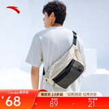 安踏运动潮流斜挎包情侣胸包休闲腰包男女学生通勤包时尚单肩包