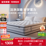 全友家居 进口乳胶床垫1.8x2米双人席梦思独立袋装弹簧床垫子2025新款