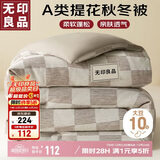 无印良品A类针织提花10%大豆纤维被子 秋冬被芯6斤 200x230cm