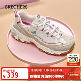 斯凯奇（Skechers）女鞋缓震舒适运动鞋厚底休闲鞋增高老爹鞋149589 自然色/多彩色/NMLT 37
