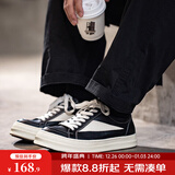 马登经典ro板鞋男美式高街潮鞋复古百搭cleanfit小众低帮休闲鞋子 黑白色 【VIBE风】 80%用户选择 46 (280mm) 男码