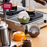 CLITON圆形摩卡壶咖啡滤纸盒 意式咖啡机手柄滤纸便携式壁挂储物收纳盒